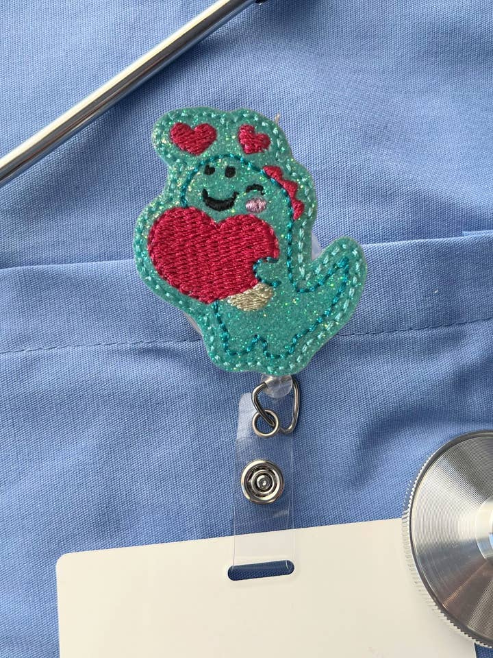 Ausziehbarer Ausweishalter „Dino“ zum Valentinstag für den Großhandel von Meeko’s Must Haves