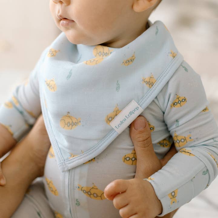 Loulou Lollipop - Wholesale Bandana Bib - Bandana Bib Set - 2 Pack - Ocean Explorer