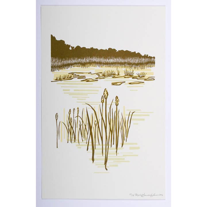 Current Location Press - Wholesale Art Print - Leatherleaf Bog - Limited Edition Letterpress Print2