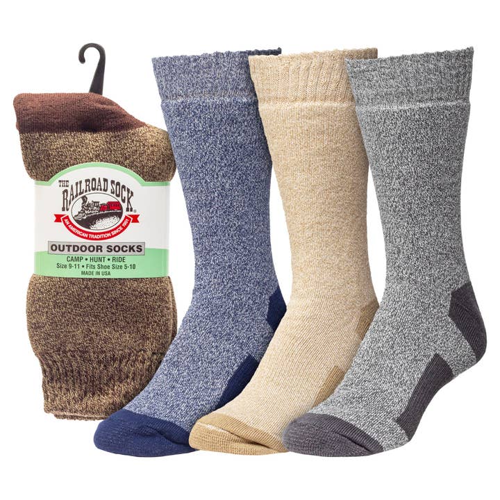 "The Twisted Sister" Outdoor Crew Socks (1pr) for wholesale by Railroad Sock llc