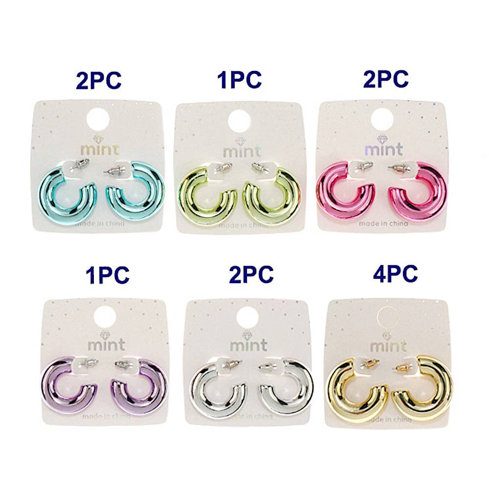 Atlas Fashion - Wholesale Hoop Earrings - Colorful Chunky Hoop Earring1