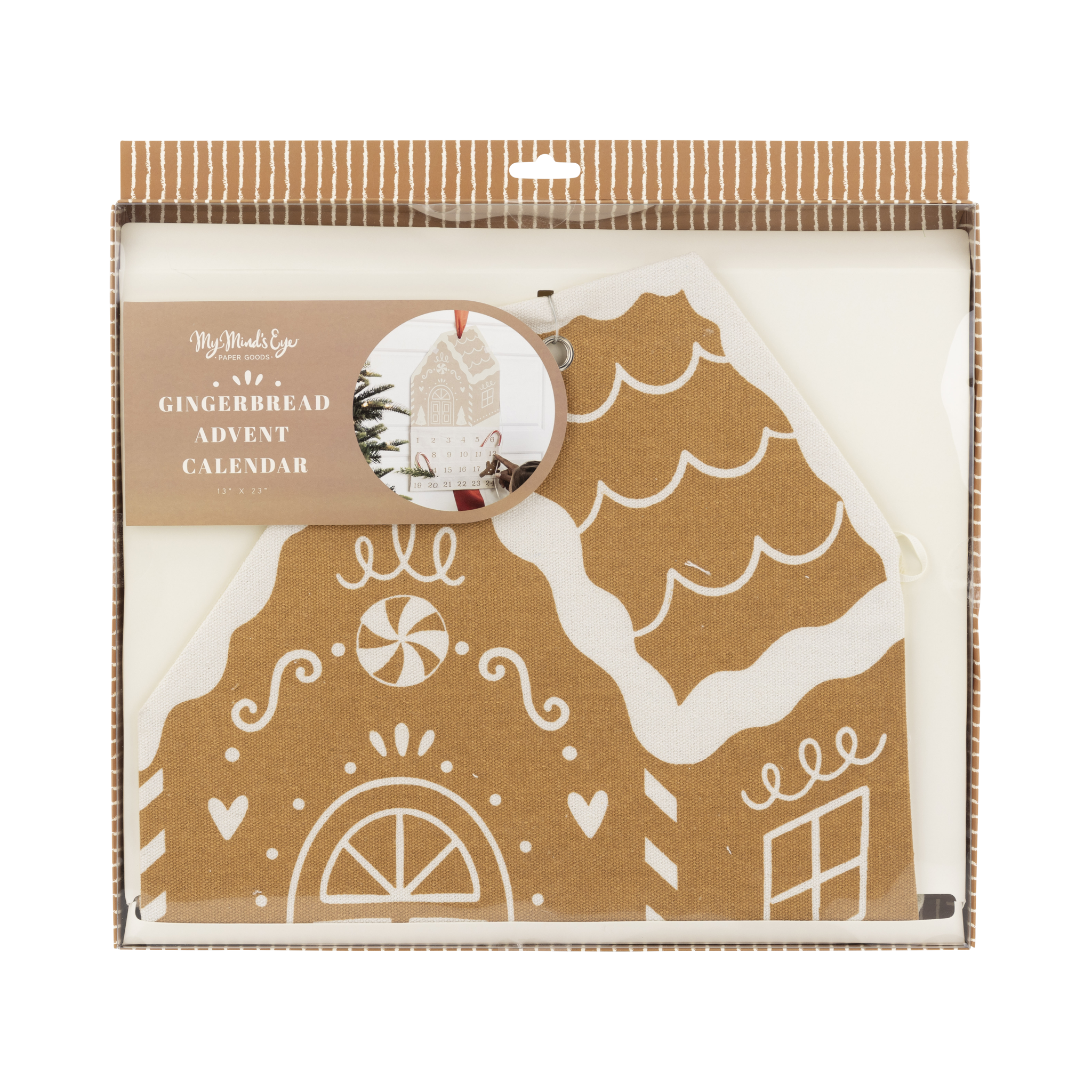 My Mind’s Eye - Wholesale Advent Calendar - GBD1107 - Gingerbread House Canvas Advent2