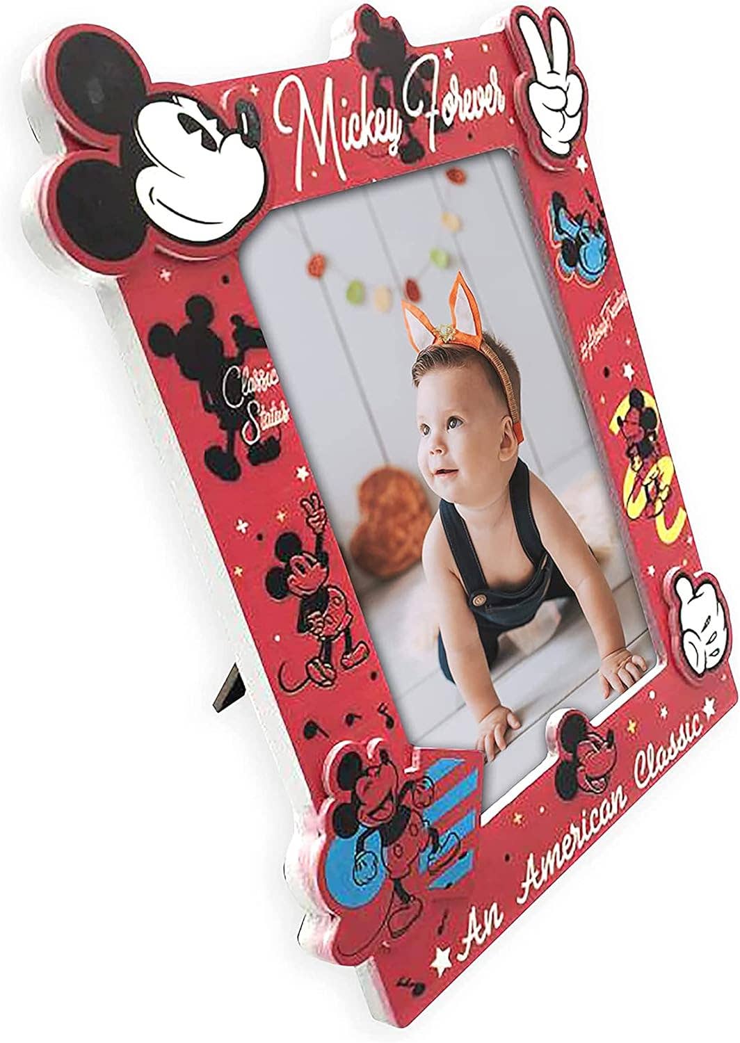 AJ TOYS & GAMES - Venta al por mayor Marcos de fotos - Marco de fotos clásico vintage de Mickey Mouse de Disney - 4 x 6"2