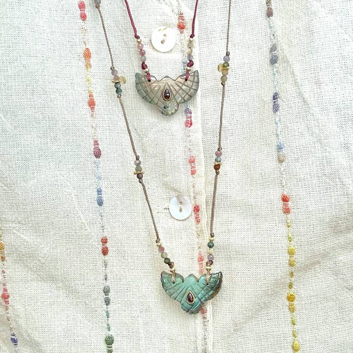 Malaco - Wholesale Pendant/Charm Necklace - Eagle Necklace - Labradorite2