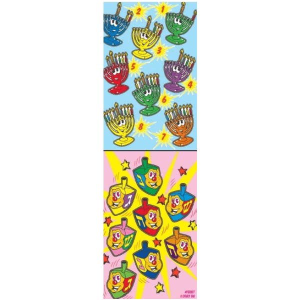 6007 Chanukah Die-cut Foil Stickers for wholesale by IncentoMagic
