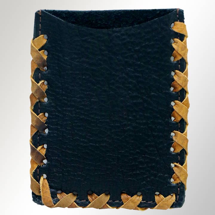 LS Western - Wholesale Card Holder - Unisex - ADCCM103 Rustic Hand-Stitched Leather Card Holder - Western Minimalist Wallet3