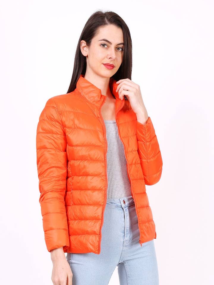 MACMAX MILA Light Daunenjacke Orange für den Großhandel von MACMAX