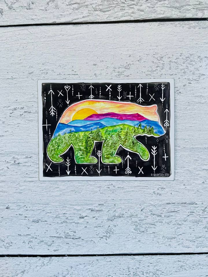 Appalachia Mountains Bear Magnet for wholesale by A Quartzy Life