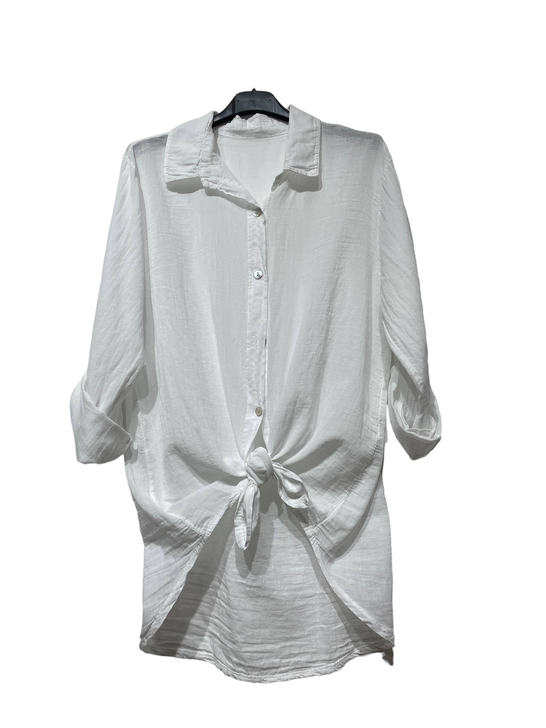 LINEN & COTTON HOUSE – wholesale Tröja med knappar – Dam – BUNDEN BOMULLSSKJORTA 42602 27