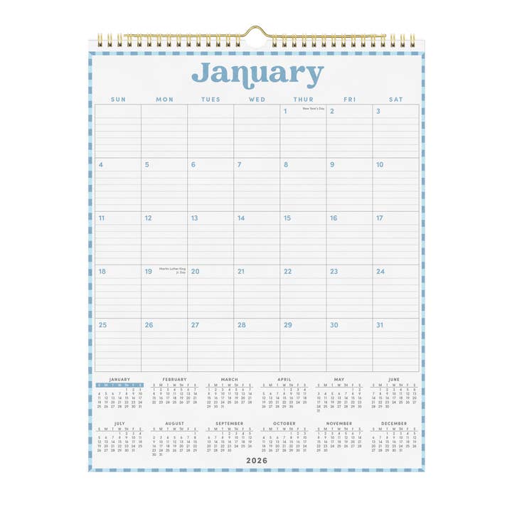 Paperage - Wholesale Calendar - 2026 Vertical Pastel Wall Calendar - Pastel