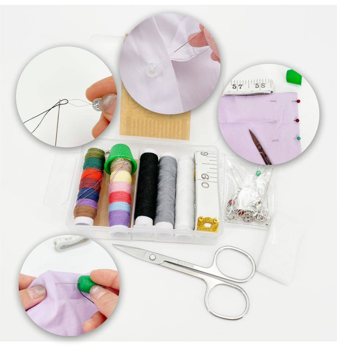 Max-Link Solutions Ltd - Vente Kits de couture - Kit de couture Darnn Compact 30 pièces, kit de couture de voyage3