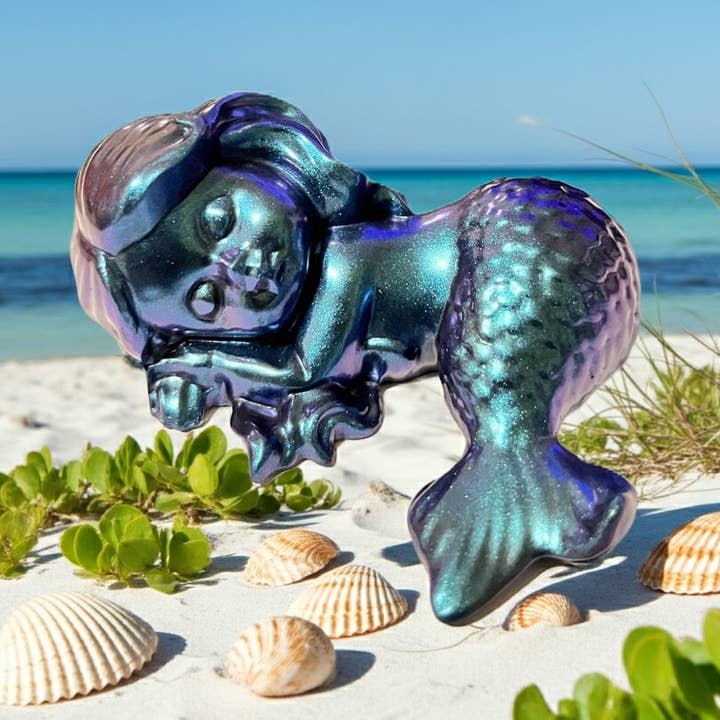 Face It Home Decor - Wholesale Decorative Figurine - Handmade Cute Metallic Mermaid Ornament Home Decor Gift0