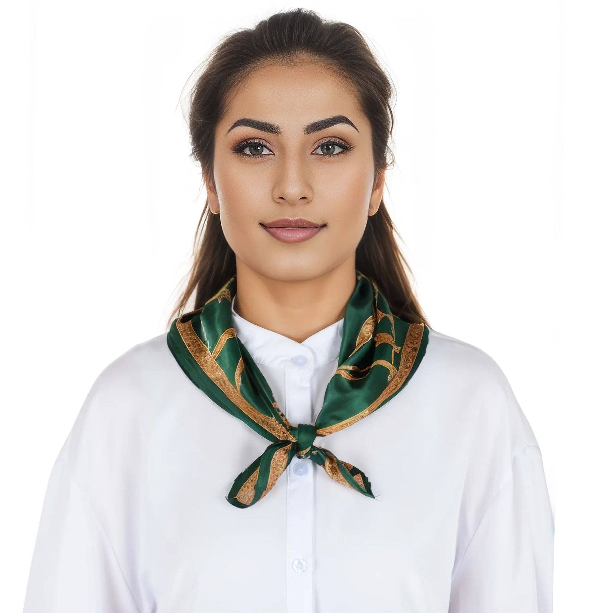 AK Brand - Wholesale Scarf - Women's - Mulberry Silk Small Square Scarf Lightweight Head Scarf4