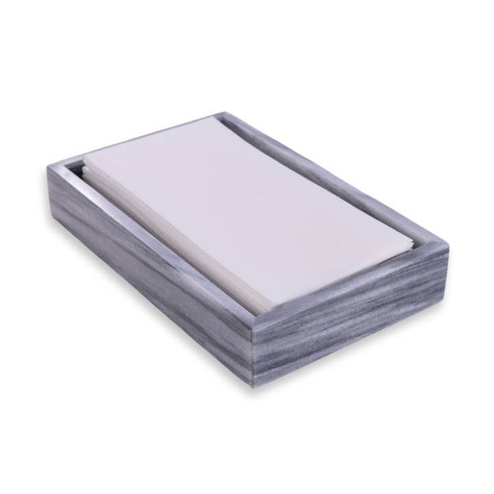 Ezra Genuine Marble Guest Towel Tray for wholesale by BeyBerk International