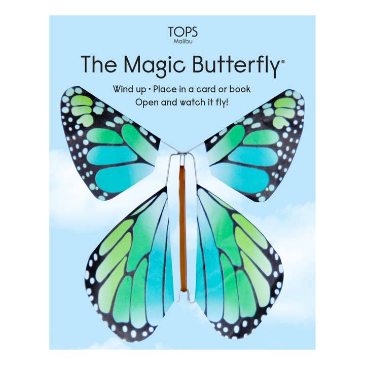 TOPS Malibu – Großhandel Scherz-/Geschenkartikel – Flying Magic Butterfly® - Regenbogen - Verschiedene Farben