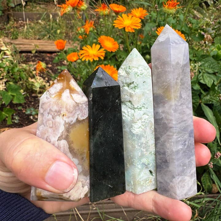 Elf Kendal Hippies - Wholesale Spiritual Stone/Crystal - Gemstone tower 5 to 11cm mystery wand surprise crystal point1