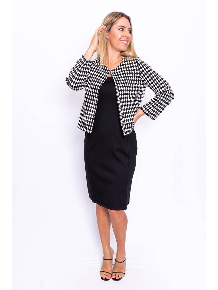 The Italian Closet - Vente Veste – femme - SALE Arlecchino - Veste italienne à carreaux souple SM et ML6