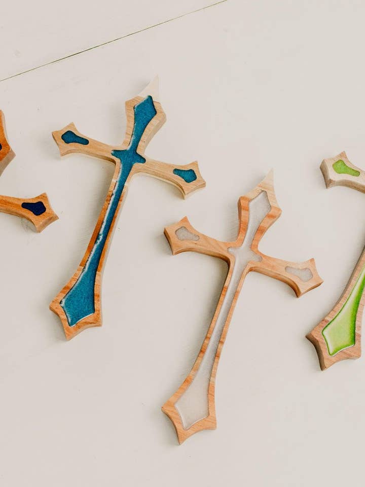 Epoxy Cross for wholesale by Tin Roof Kitchen & Home