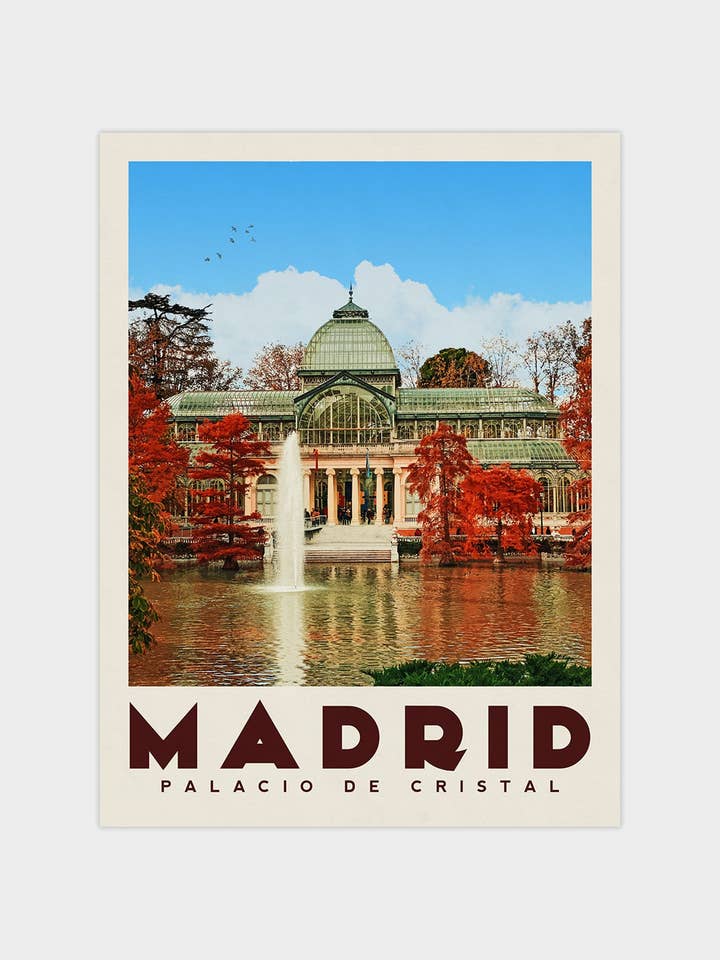 Madrid, Spain - Vintage Travel Print for wholesale by Vintaprints