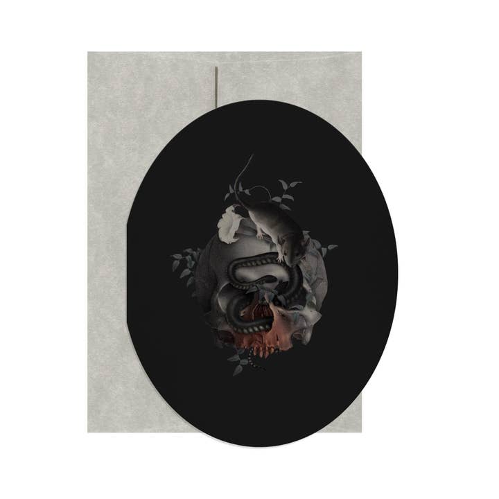Open Sea - Wholesale Everyday Greeting Card - Nosferatu's Skull
