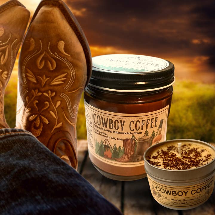 Cowboy Coffee | USA MADE |  100% Soy Wax Candles for wholesale by Wanderlust Folk
