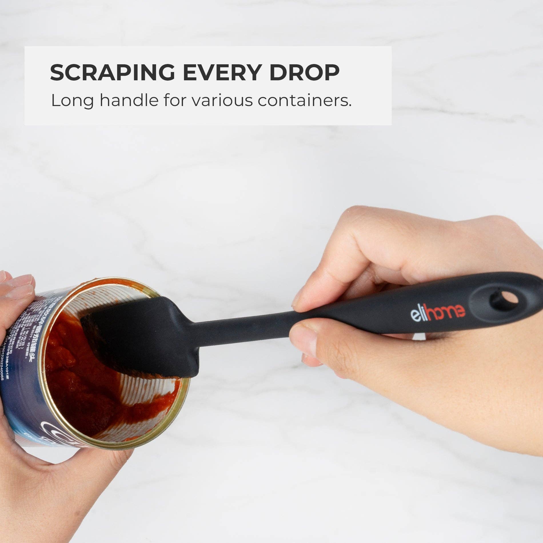 Elihome - Wholesale Kitchen Spoon - Elihome Skinny Slim Spoonula  - 11" L x 1.5" W14