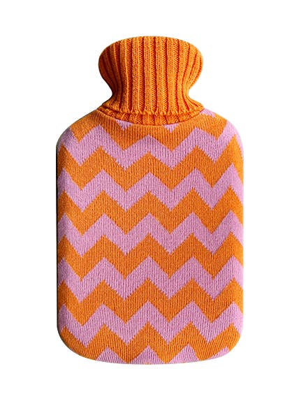 Tangerine Hot Water Bottle With Cover for wholesale by Casa Rolio