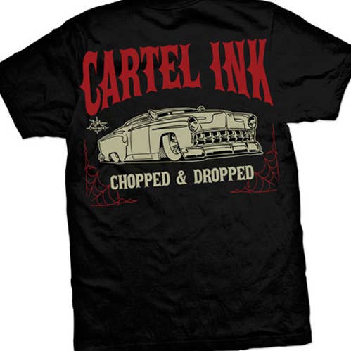 5098-BLACK RED | Cartel Ink Chopped And Dropped for wholesale by Cartel Ink