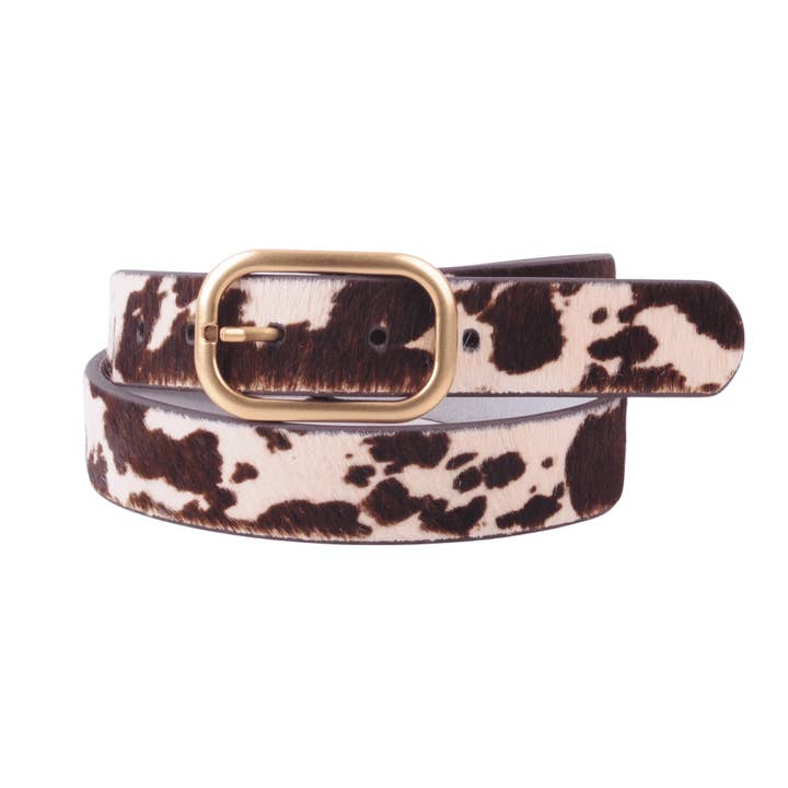 Ceinture à imprimé animal avec boucle rectangulaire pour la vente par Most Wanted USA