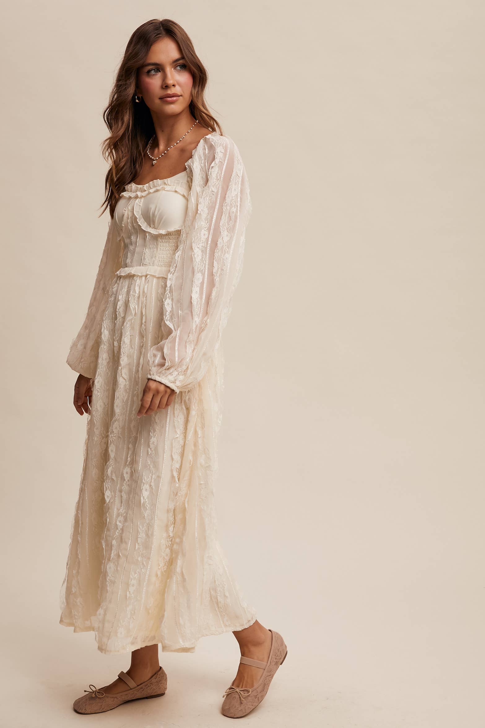 Listicle - Wholesale Dress - Women's - Romantic Lace Midi Dress17