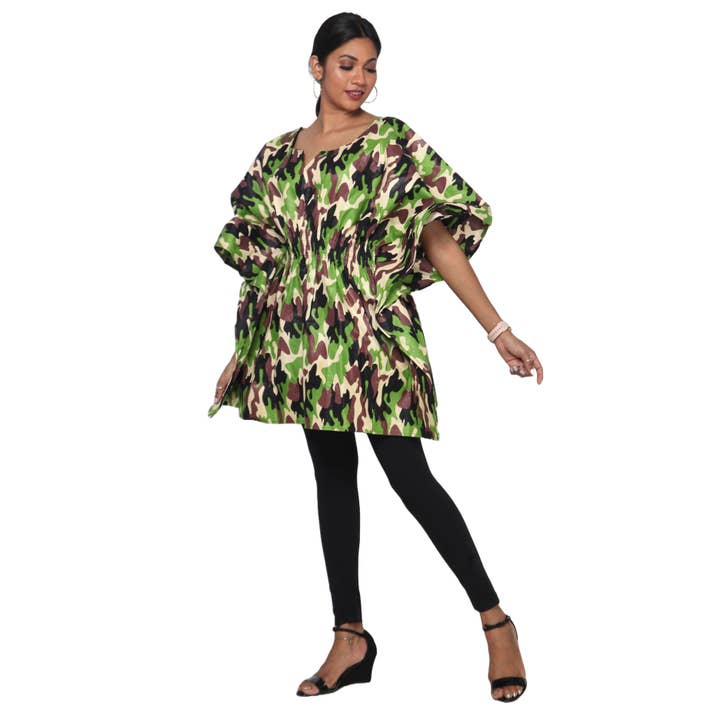 African Stars - Wholesale Kaftan - Women's - Women's Half Kaftan With Elastic Waist -- FI-P1418