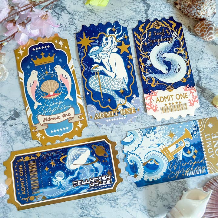 Pegushi - Wholesale Postcard - Salt Water Ticket Postcard