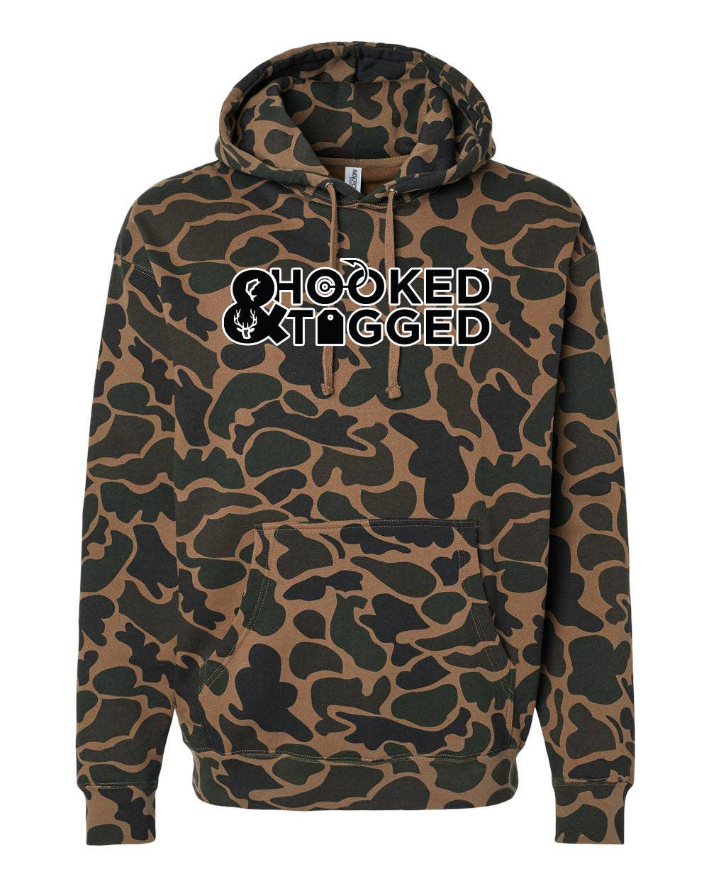 Hooked & Tagged - Wholesale Hoodie - Men's - Old School Camo Logo Hoodie