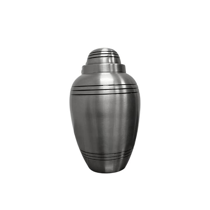 India Overseas Trading Corporation - Wholesale Urn - Elegant Vintage Brass Urn with Etch Lines Design - Perfect