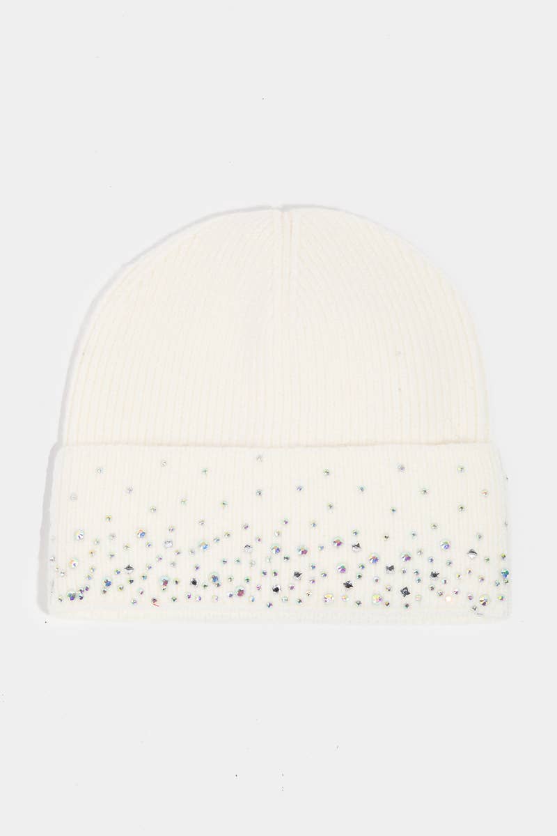 Collections by Fame Accessories - Vendita all'ingrosso Berretto - Donna - Berretto con borchie scintillanti con strass6