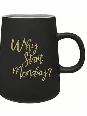 WSM Motivational Mugs - Gold for wholesale by Why Start Monday LLC
