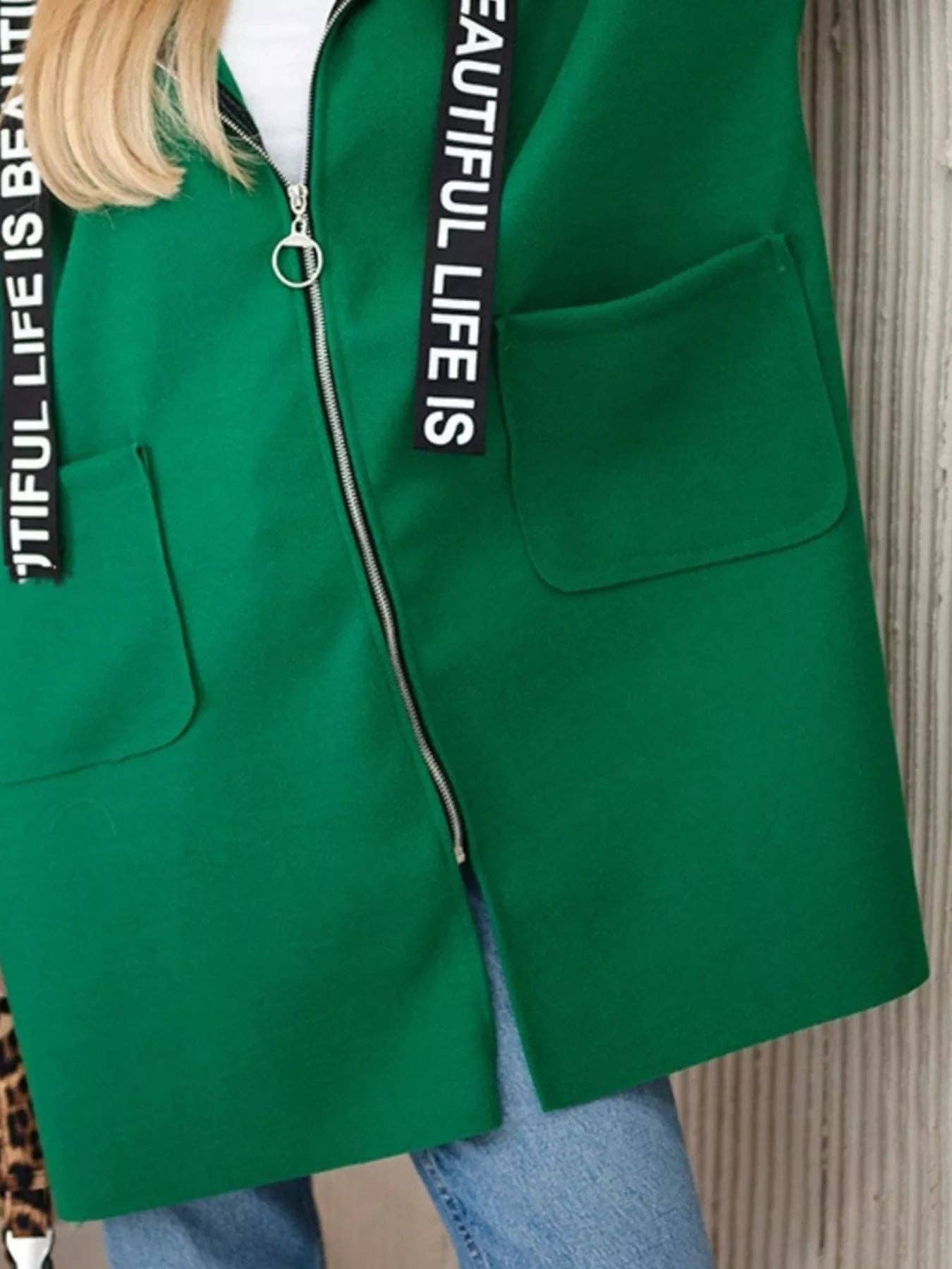 React Activewear – wholesale Hoodie – Women's – Full Size Hooded Zip-Up Longline Outerwear Plus Size5