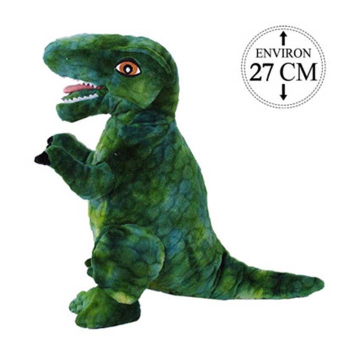 Peluche a forma di dinosauro Tyrannosaurus, 27 cm per la vendita all'ingrosso da parte di TSJJ