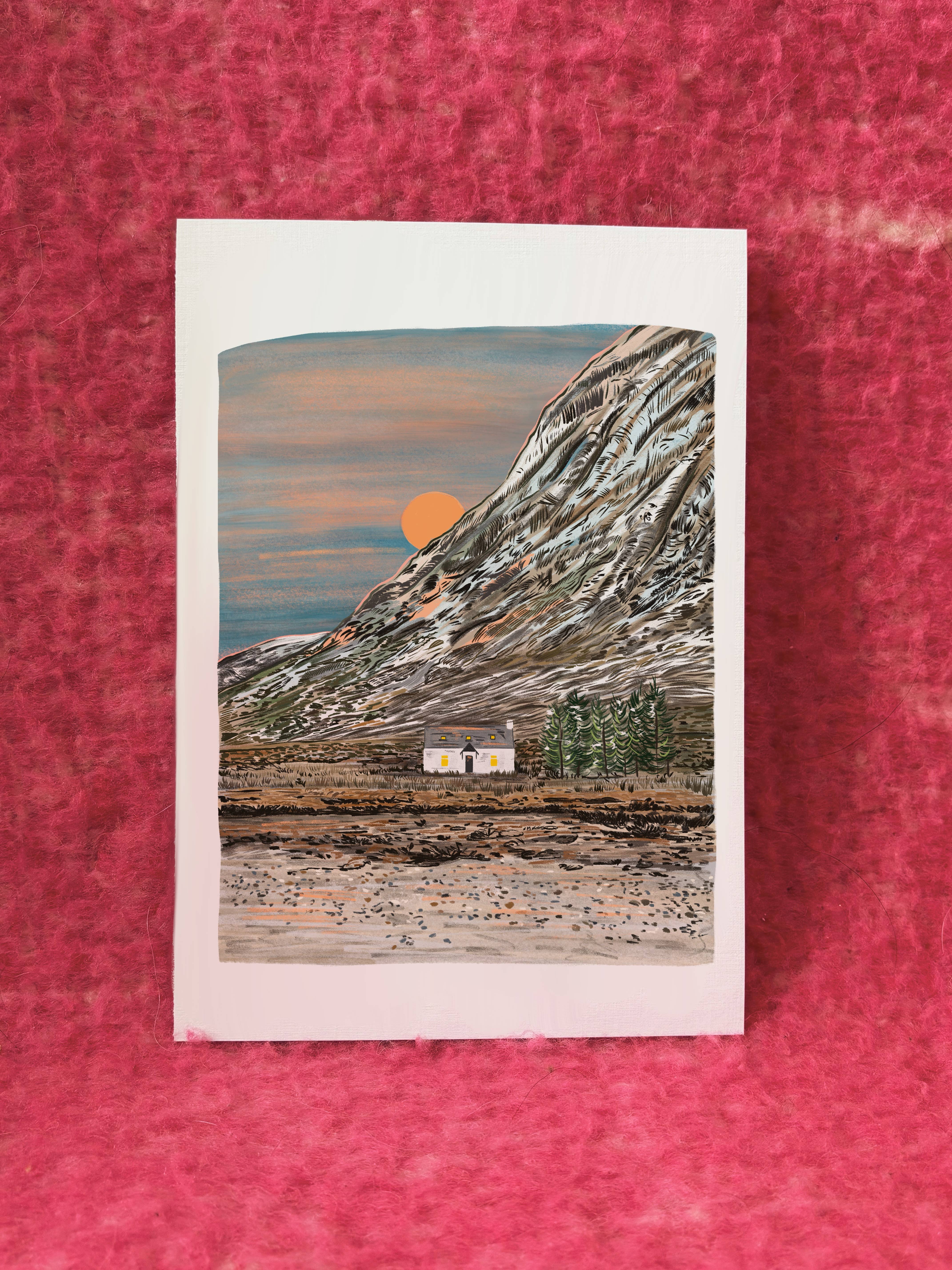 Modge Design Studio – wholesale Art print – Scottish Highlands Mountains, Scotland Print1