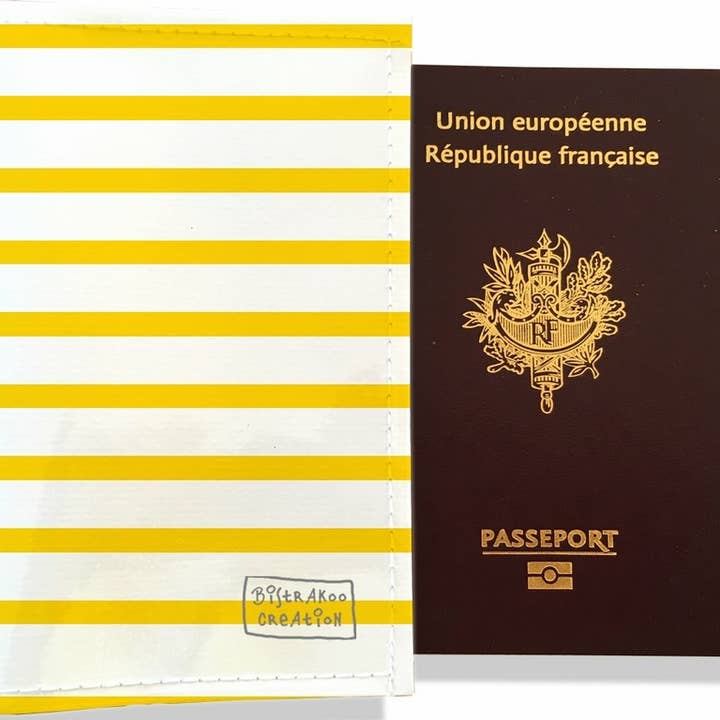 Funda de pasaporte marinero amarilla para venta al por mayor de BISTRAKOO