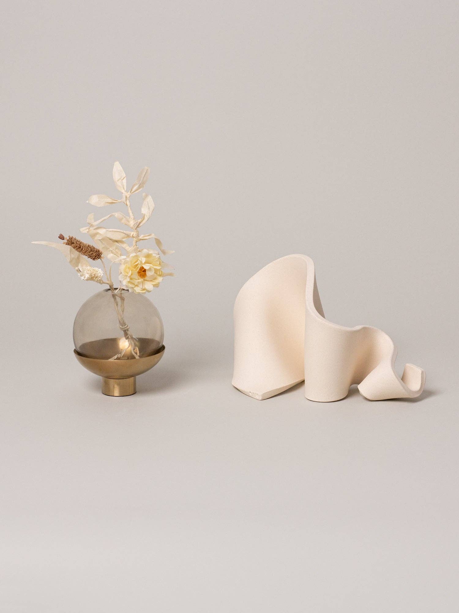 Virginia Sin - Wholesale Decorative Tabletop Object - Furl Art Object, Bone3