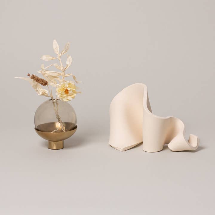 Virginia Sin - Wholesale Decorative Tabletop Object - Furl Art Object, Bone3