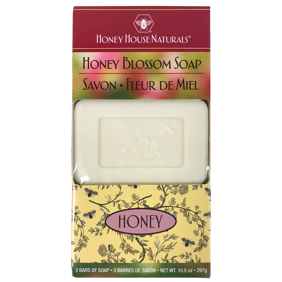 Honey House Naturals - Wholesale Bar Soap - 3 Bar Box Honey Blossom Soap0