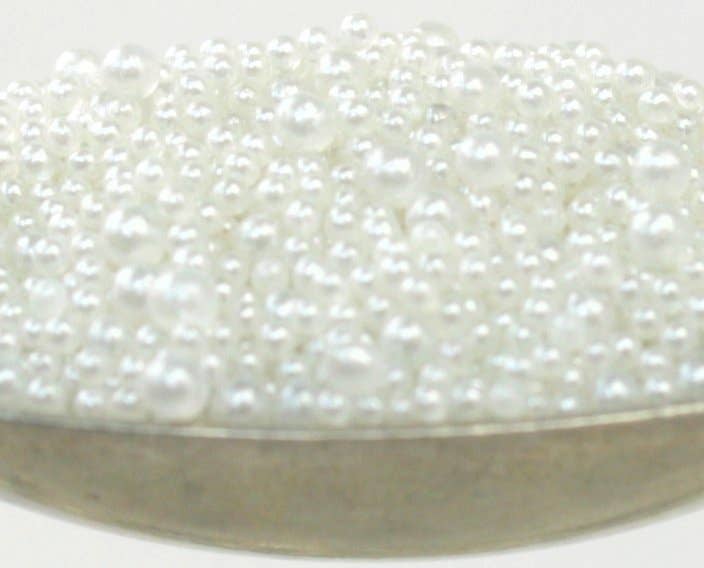 Pearl White - Glass Deco Beads for Resin Artists, NailsCraft for wholesale on Faire2