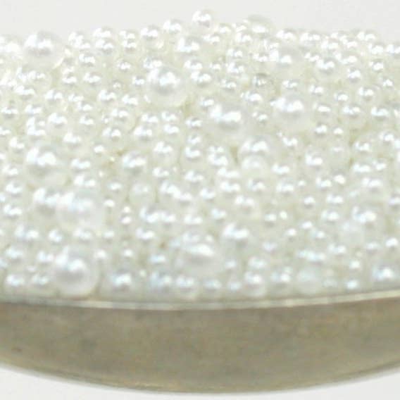 Pearl White - Glass Deco Beads for Resin Artists, NailsCraft for wholesale on Faire2