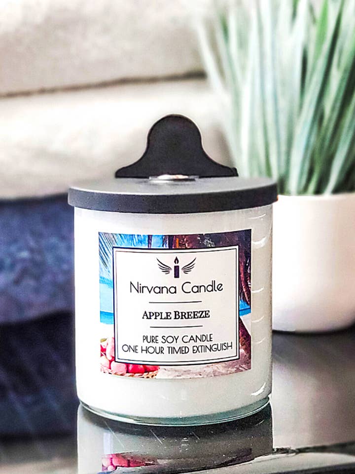Apple Breeze Self-Extinguishing Candle for wholesale by Nirvana Candle