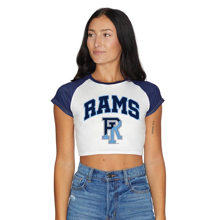 Camiseta da Equipa Rhode Island Rams por atacado de Lojo Collegiate Apparel