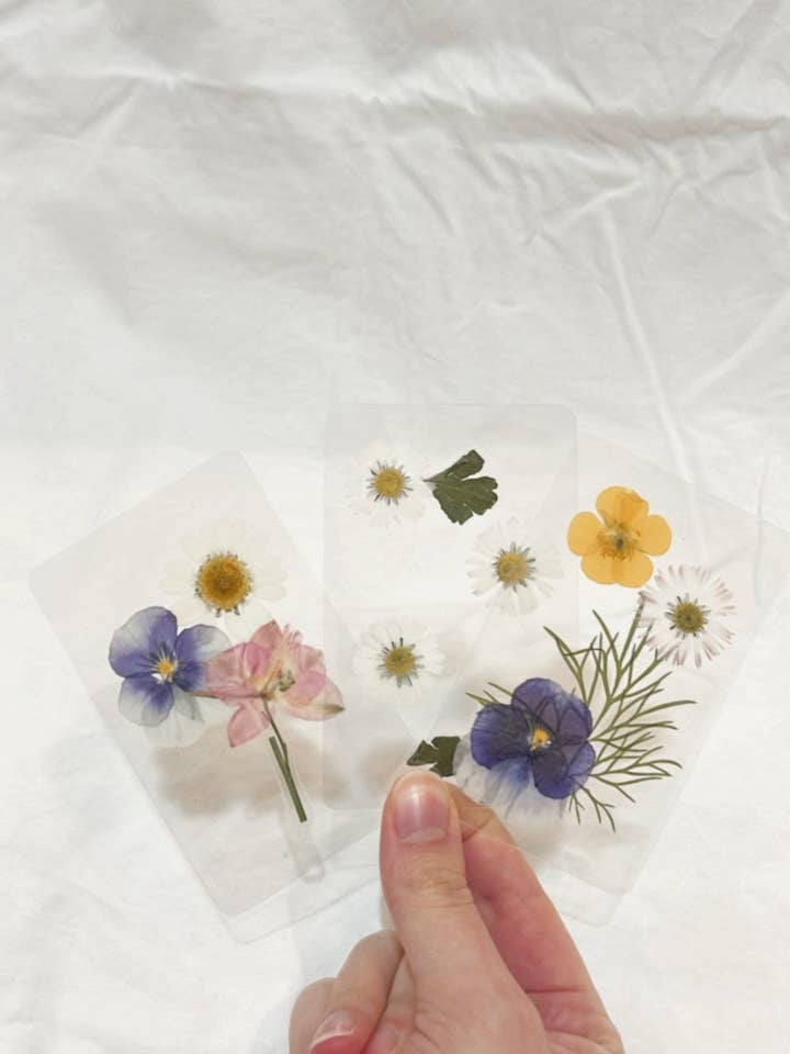Mystery Pressed Flower Bookmarks for wholesale by The Golden Girl Co.