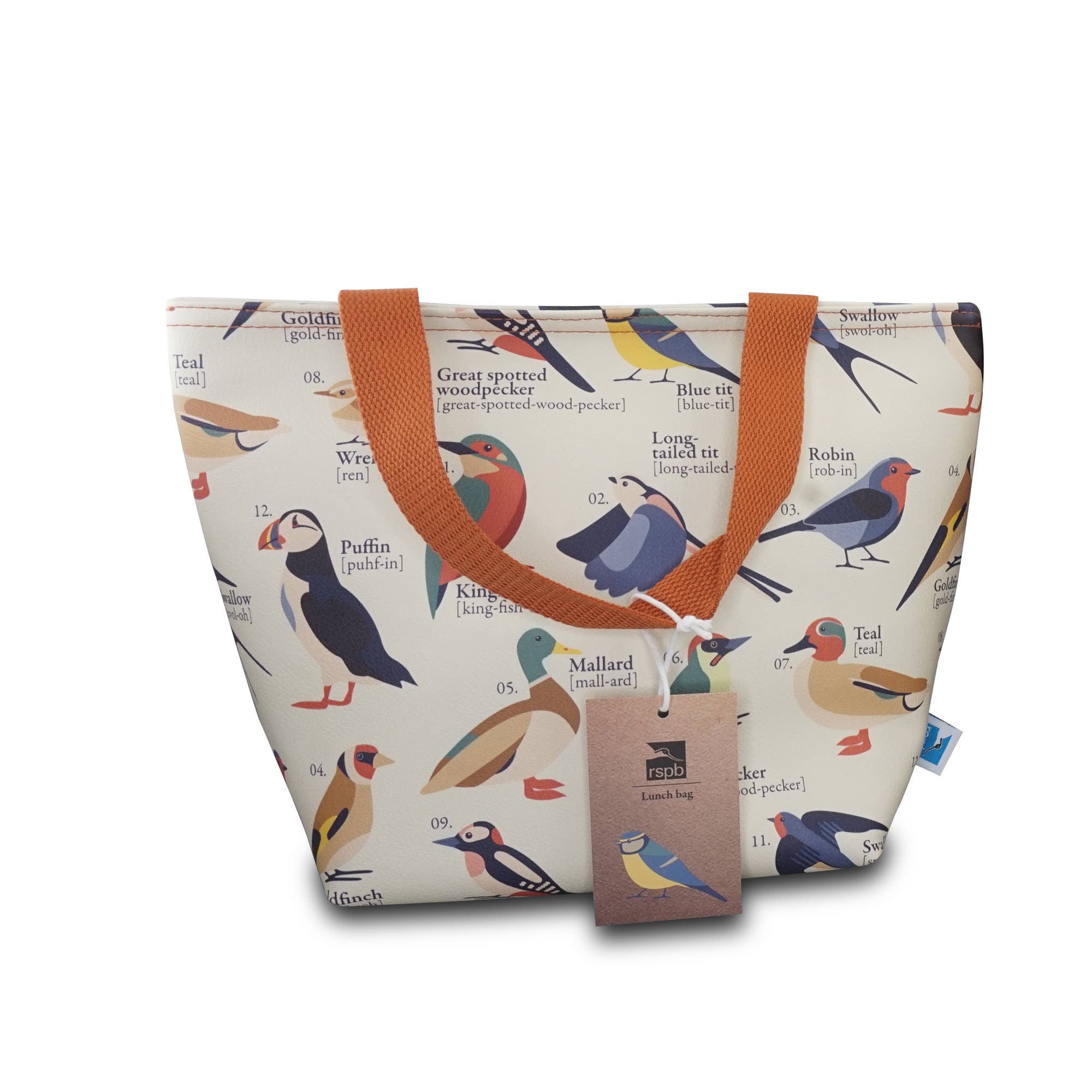 Half Moon Bay By Design - Wholesale Lunch Bag/Box - Insulated Lunch Picnic PU Bag Birds2