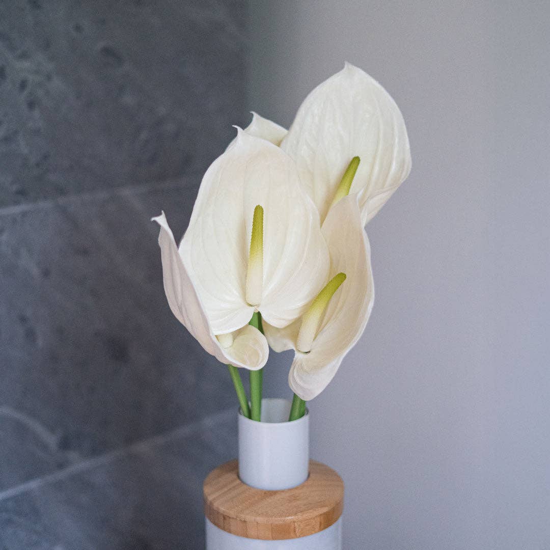 Flowrette - Wholesale Artificial Flowers - Cream anthurium4